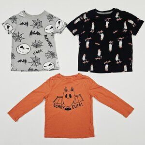 Disney Nightmare Before Christmas Tee XS + Old Navy Halloween Shirts 5T Lot
